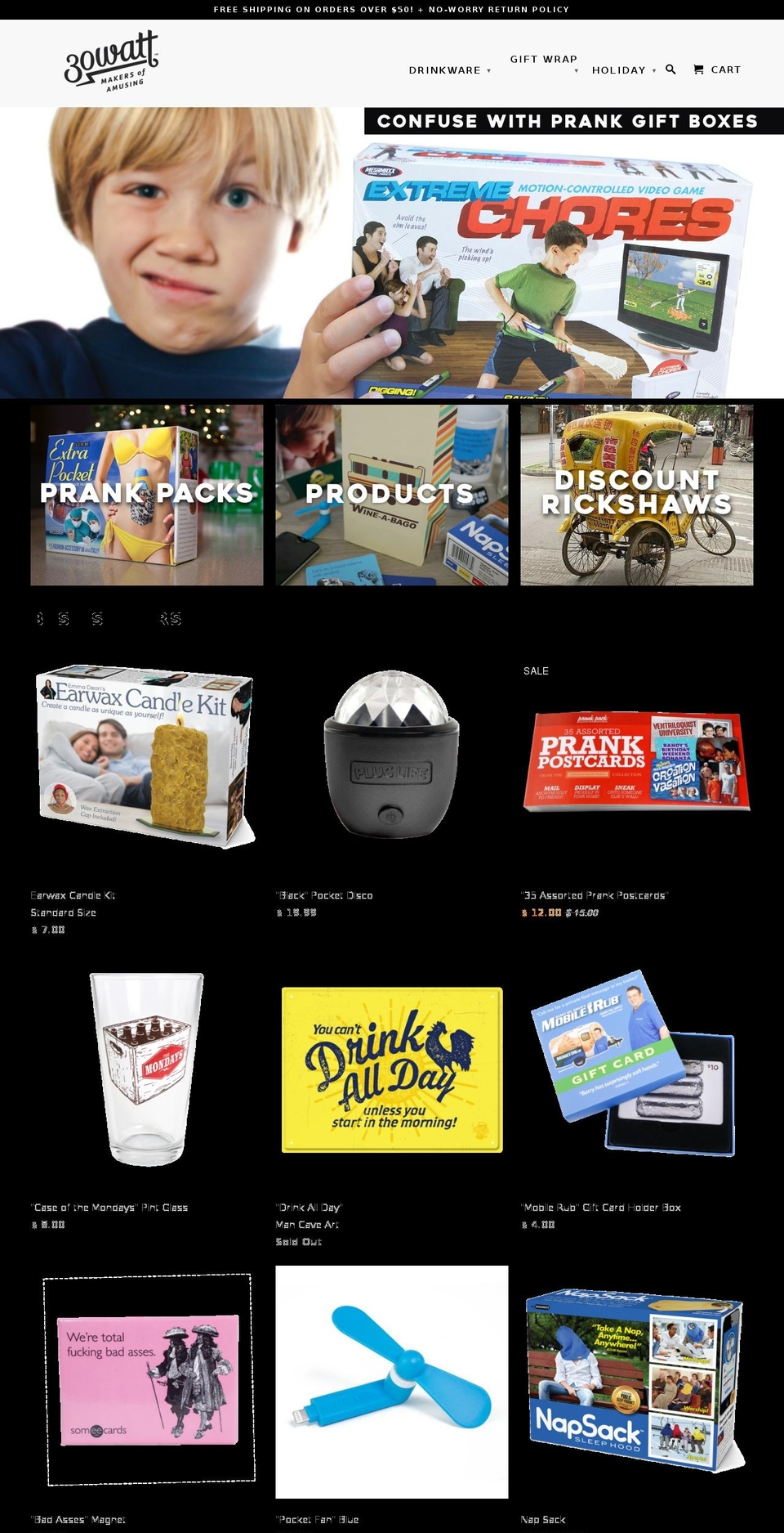 30 Watt - Retina Theme Shopify theme site example 30watt.com