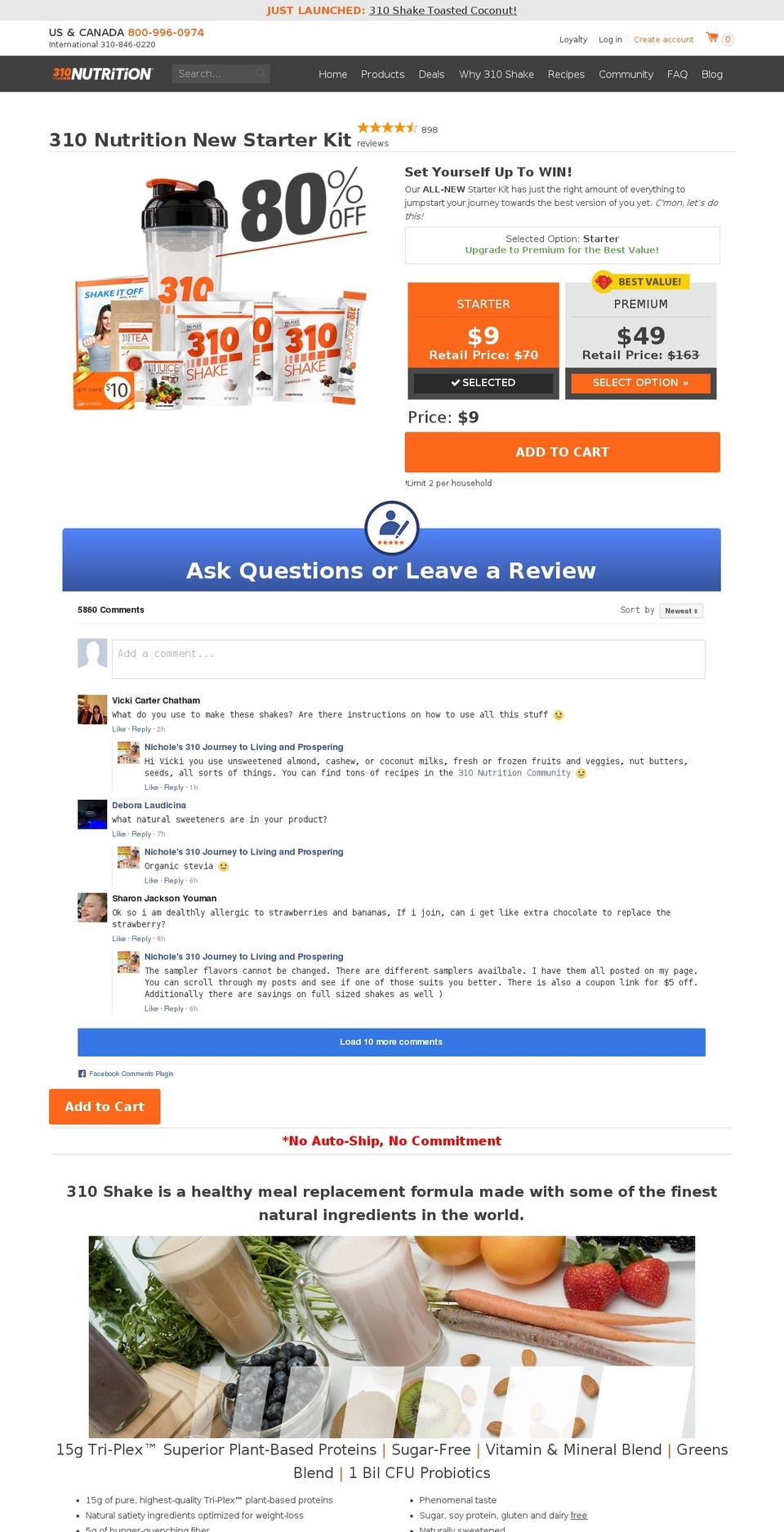 310starterkit.com — Shopify storefront screenshot