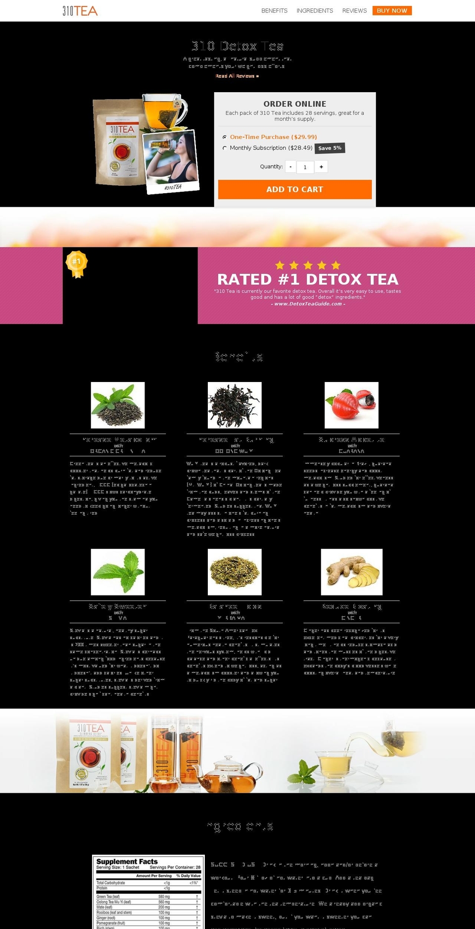 310tea.com — Shopify storefront screenshot