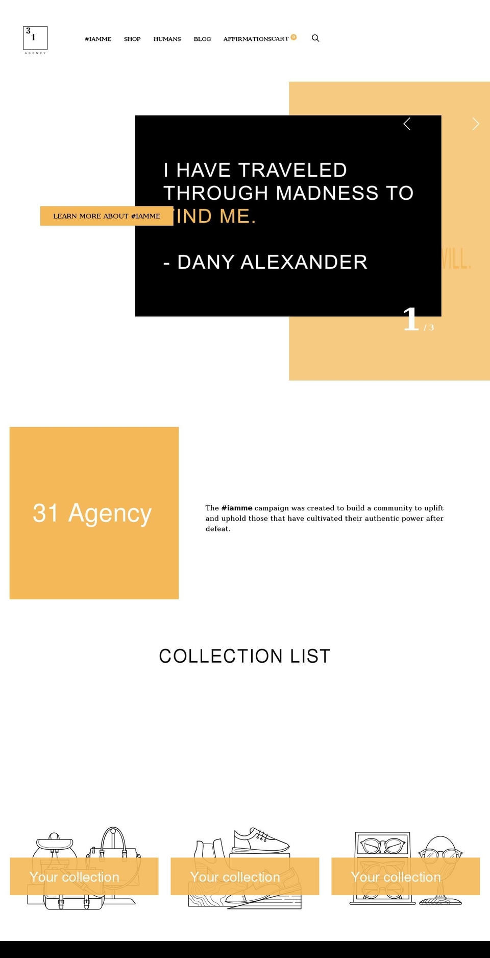 31agency.com shopify website screenshot