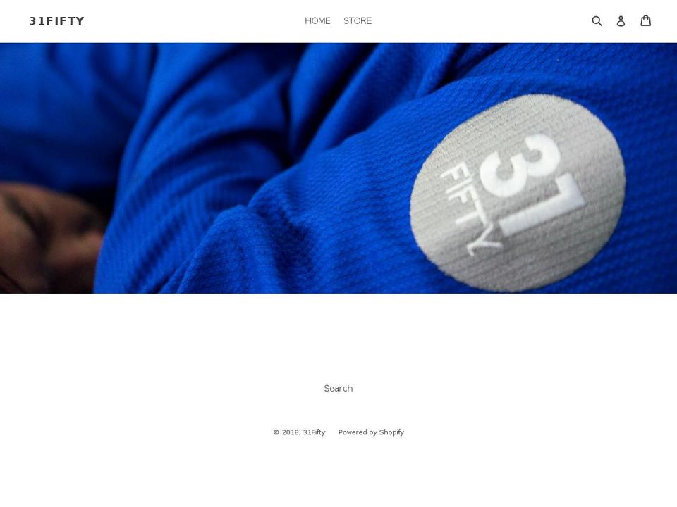 31fifty.com — Shopify storefront screenshot