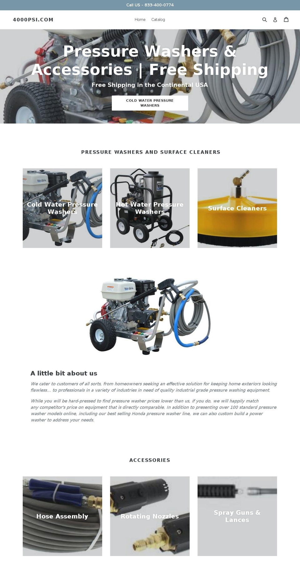 3200psi.com — Shopify storefront screenshot