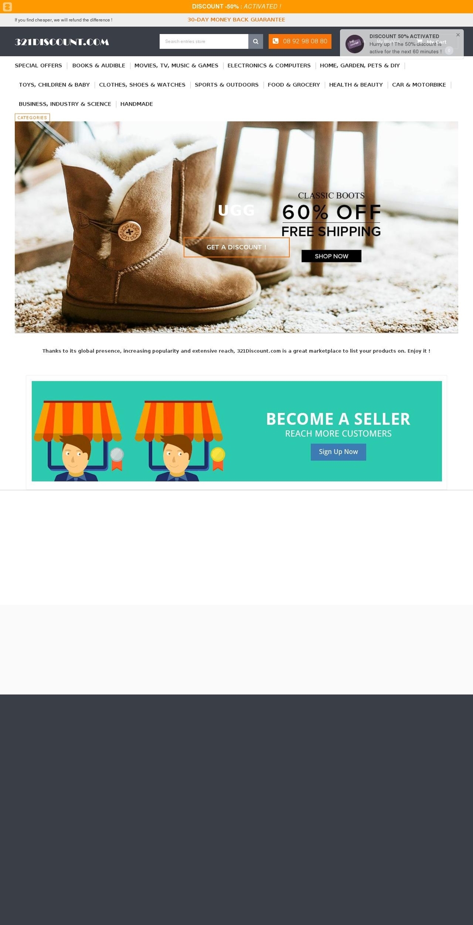 furnitica-1-0-0-sections-ready Shopify theme site example 321discount.com