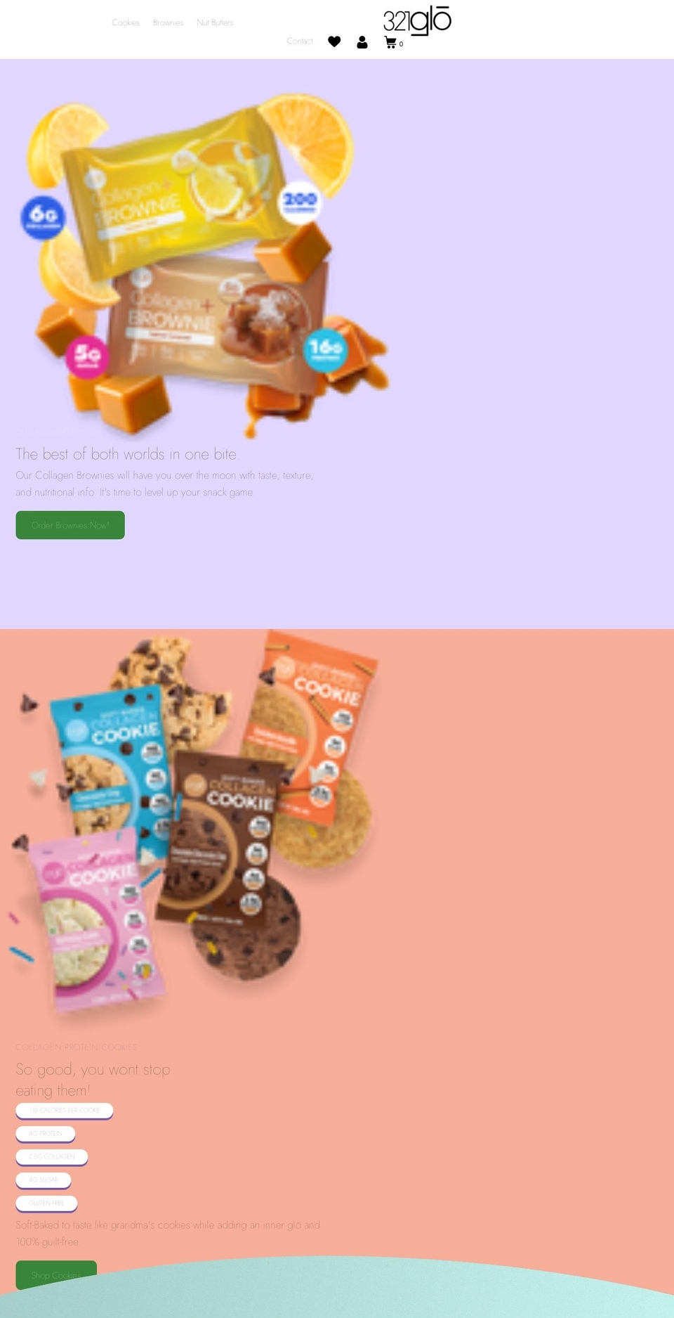 321glo.com shopify website screenshot