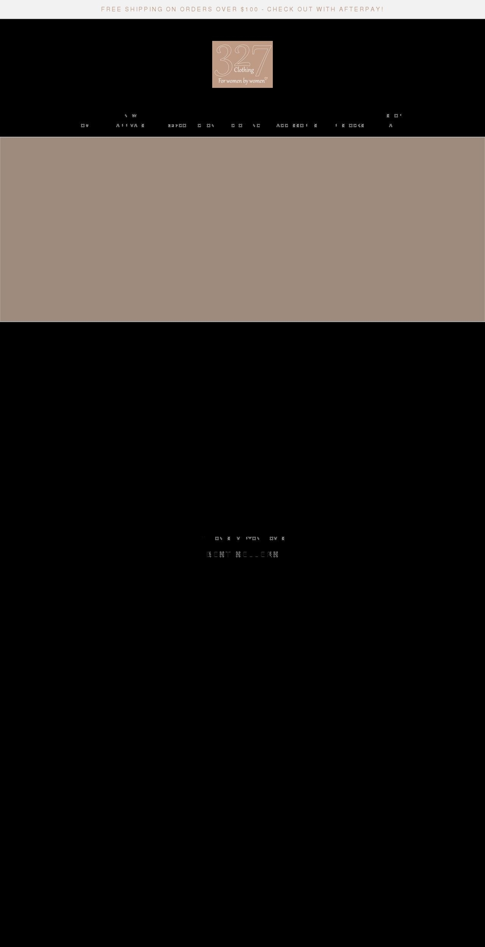 327clothing.com — Shopify storefront screenshot
