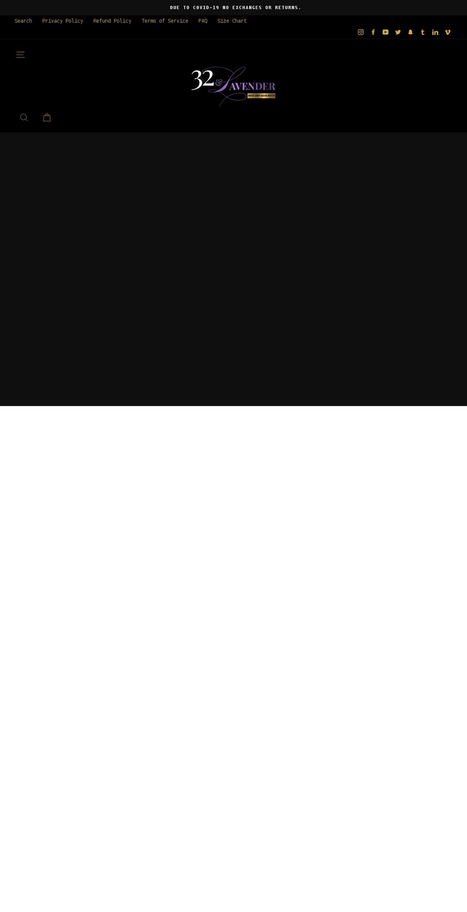 32andlavender.com shopify website screenshot