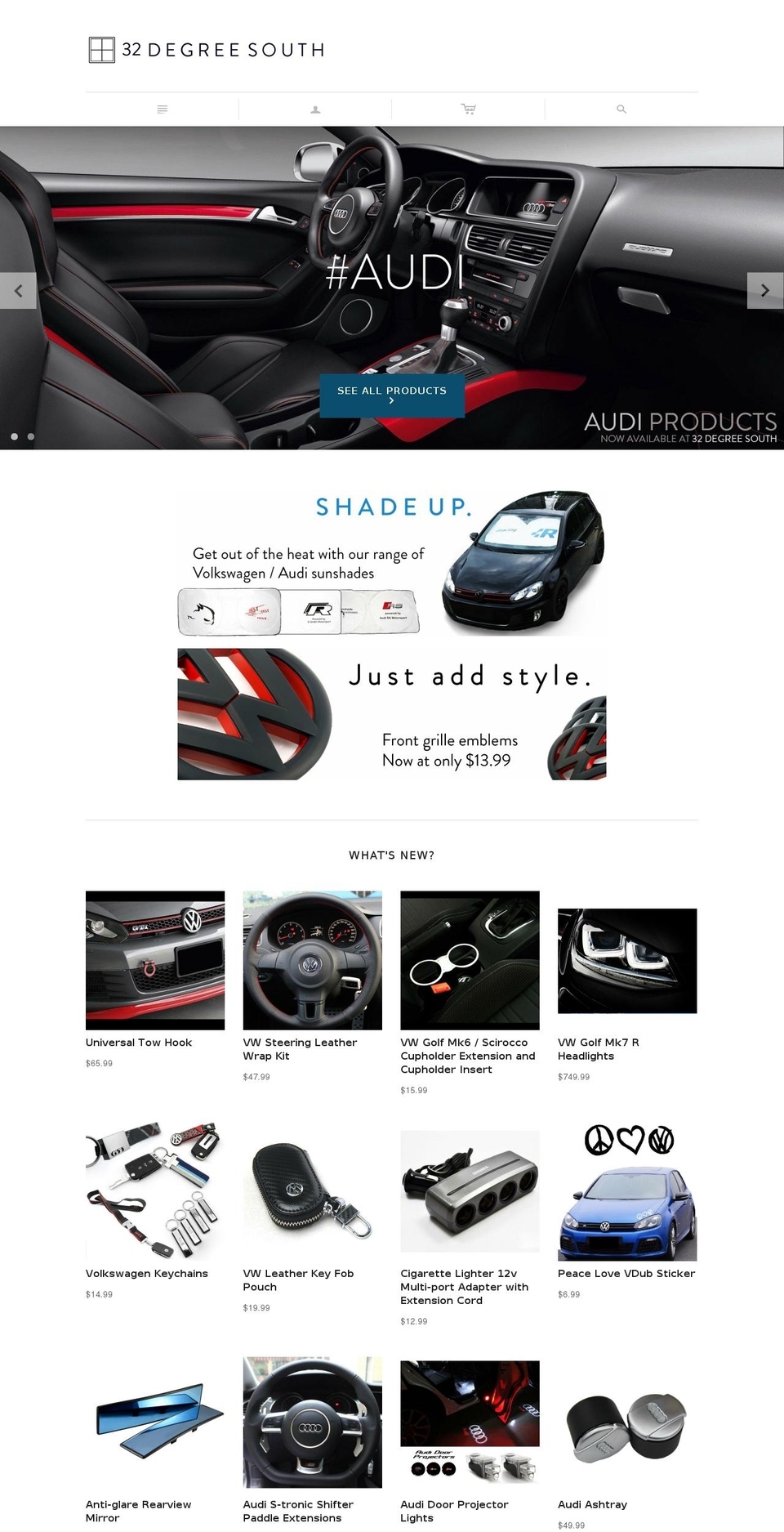 32deg.com — Shopify storefront screenshot