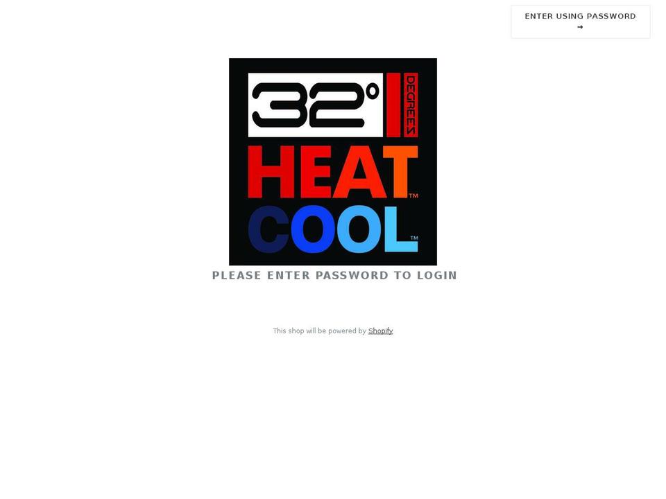 32degreesvm.com — Shopify storefront screenshot