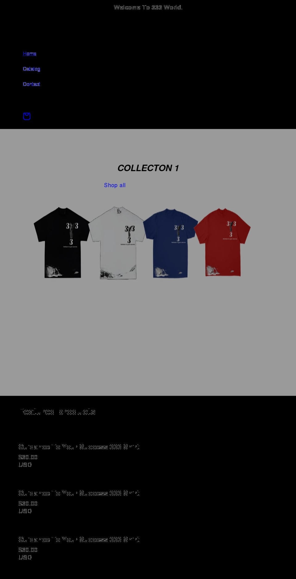 333thebrand.com — Shopify storefront screenshot