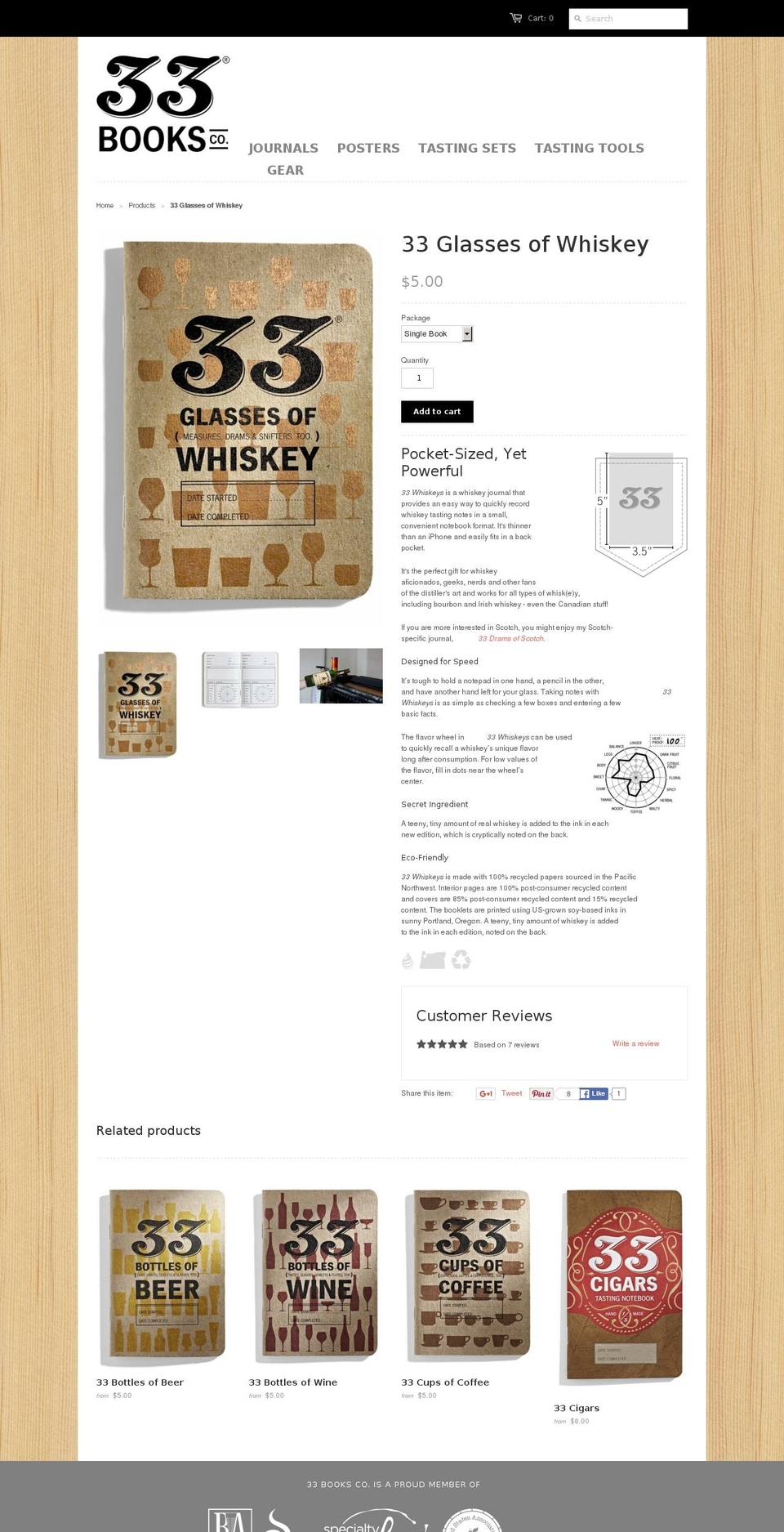 33whiskeys.com shopify website screenshot