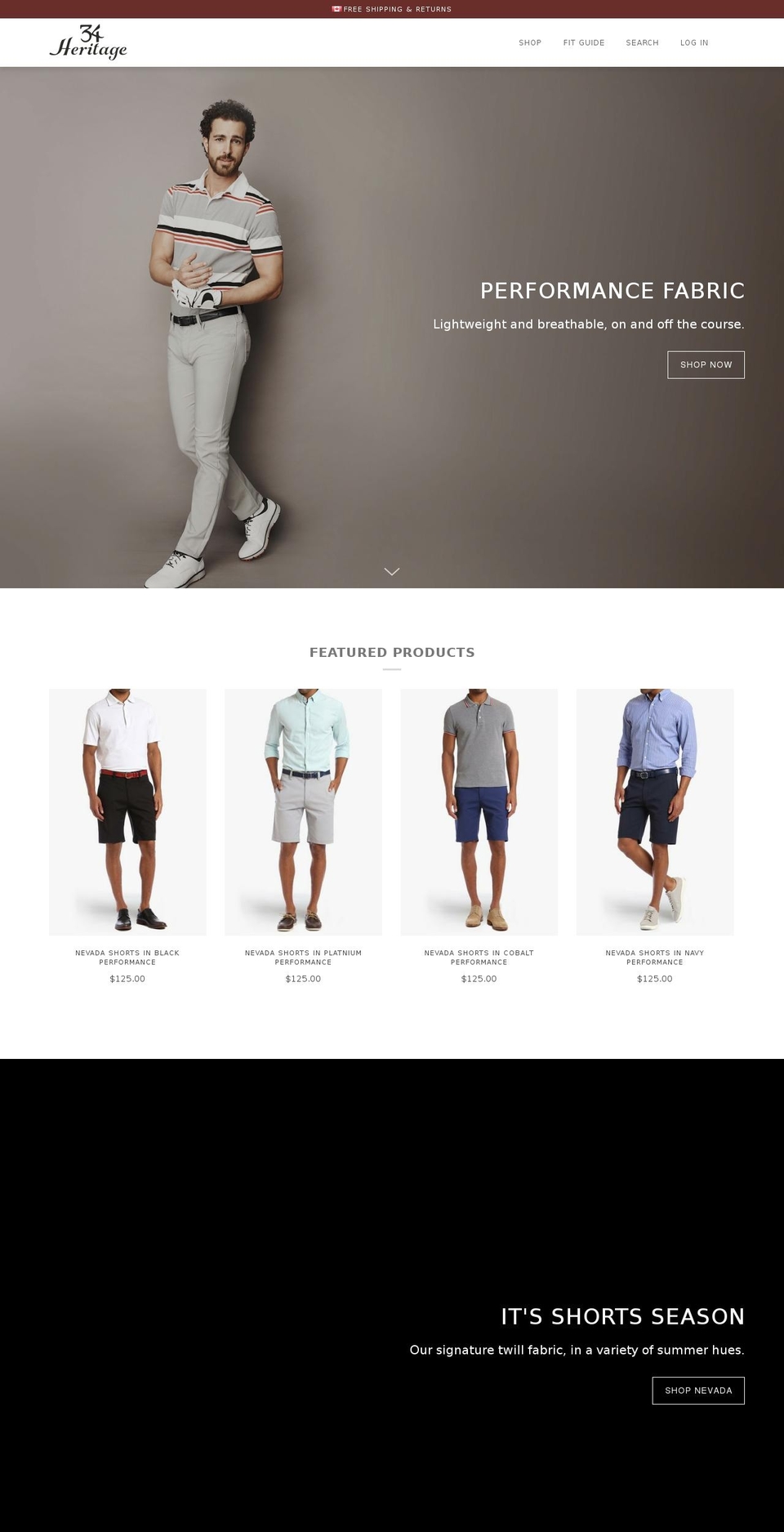 34heritage.ca shopify website screenshot