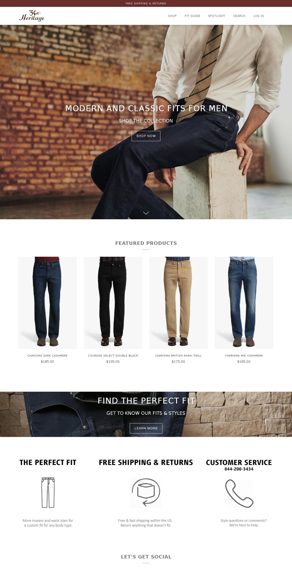 34heritage.com shopify website screenshot