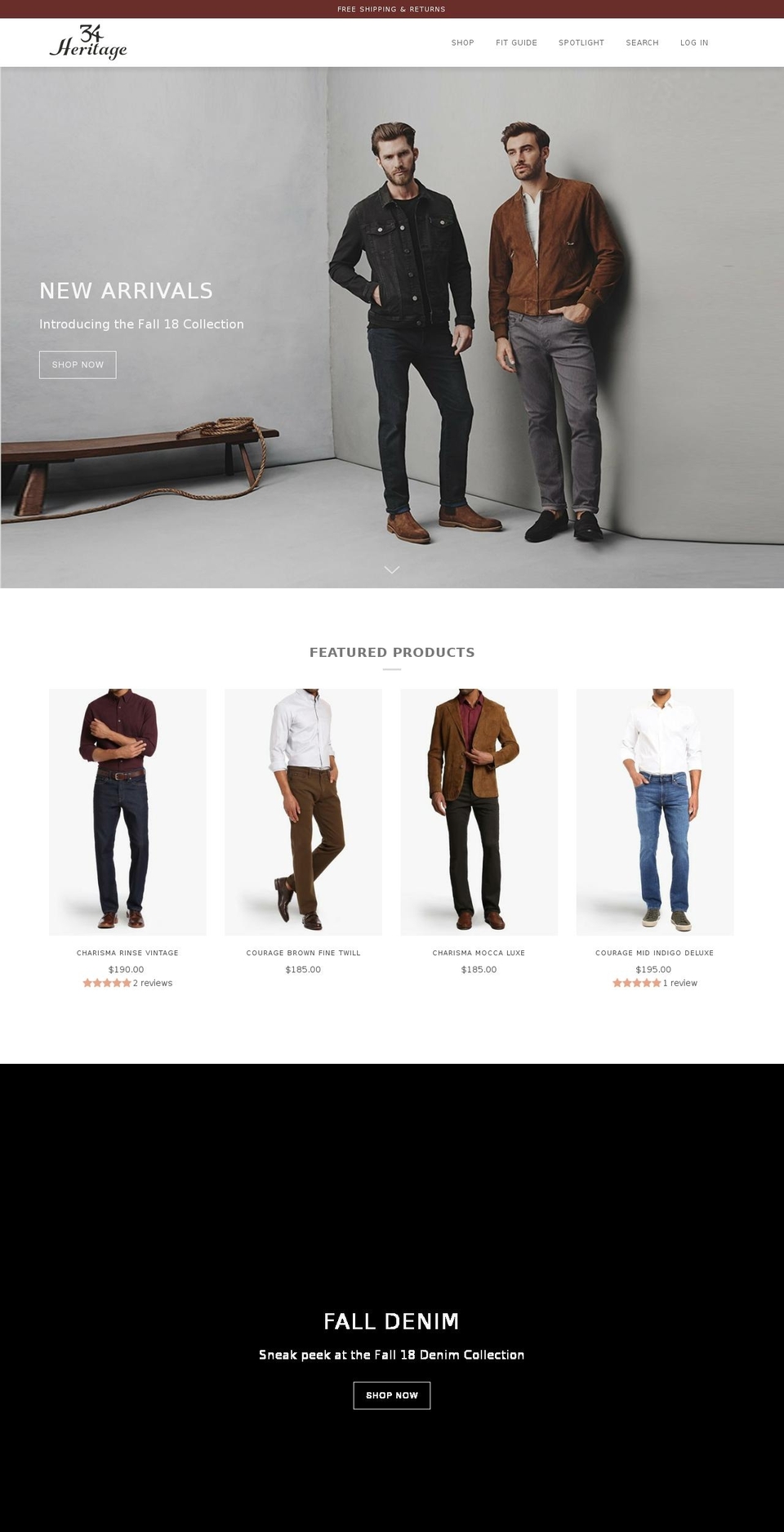 34heritage.net shopify website screenshot