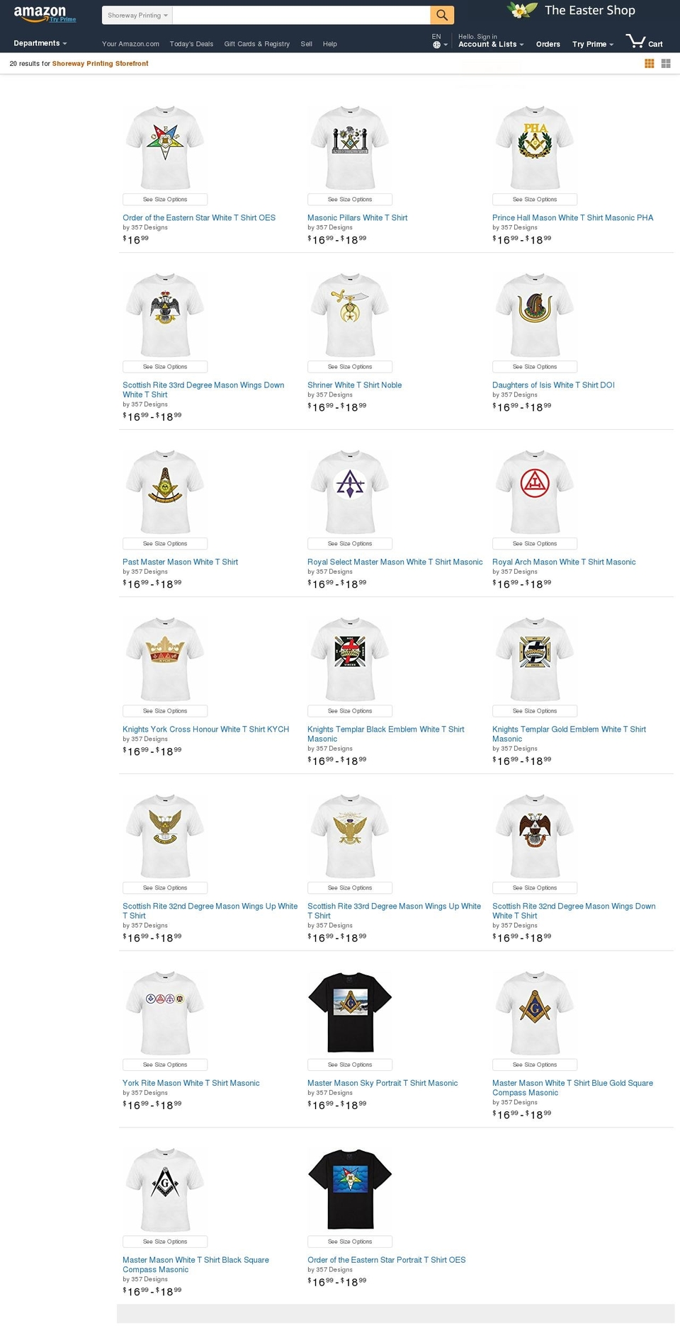 357designs.com shopify website screenshot