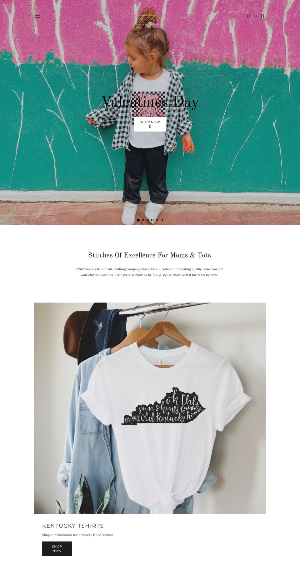 35stitches.com — Shopify storefront screenshot
