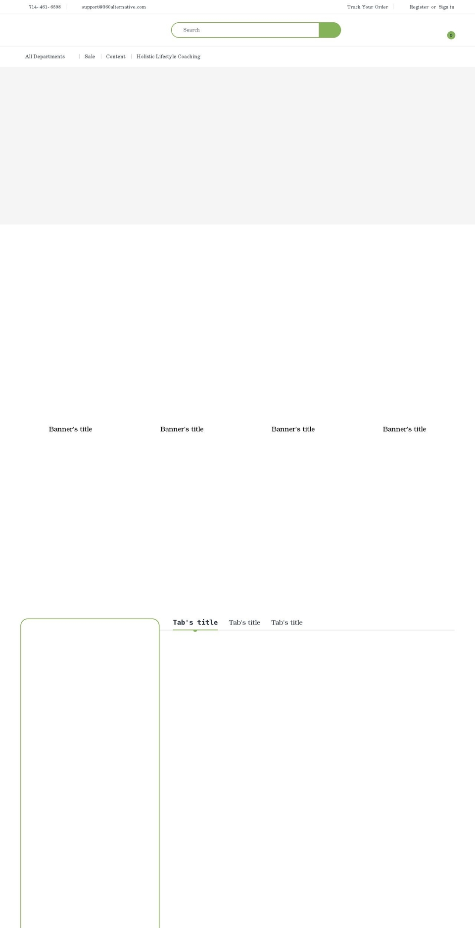 360alternative.com shopify website screenshot