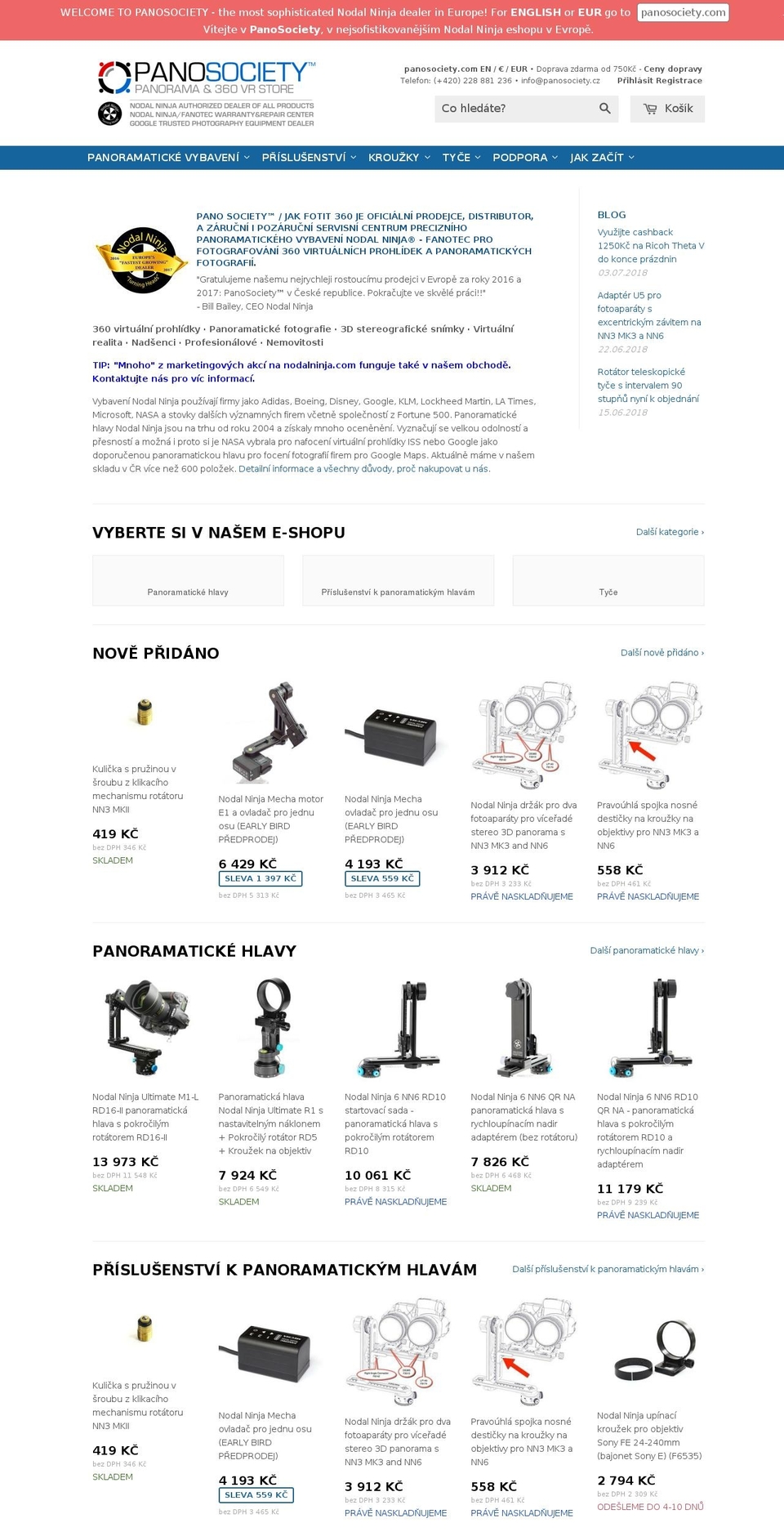 360gear.cz shopify website screenshot