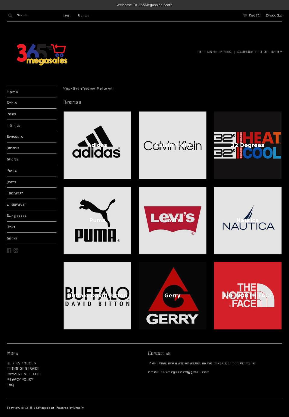 365megasales.com — Shopify storefront screenshot