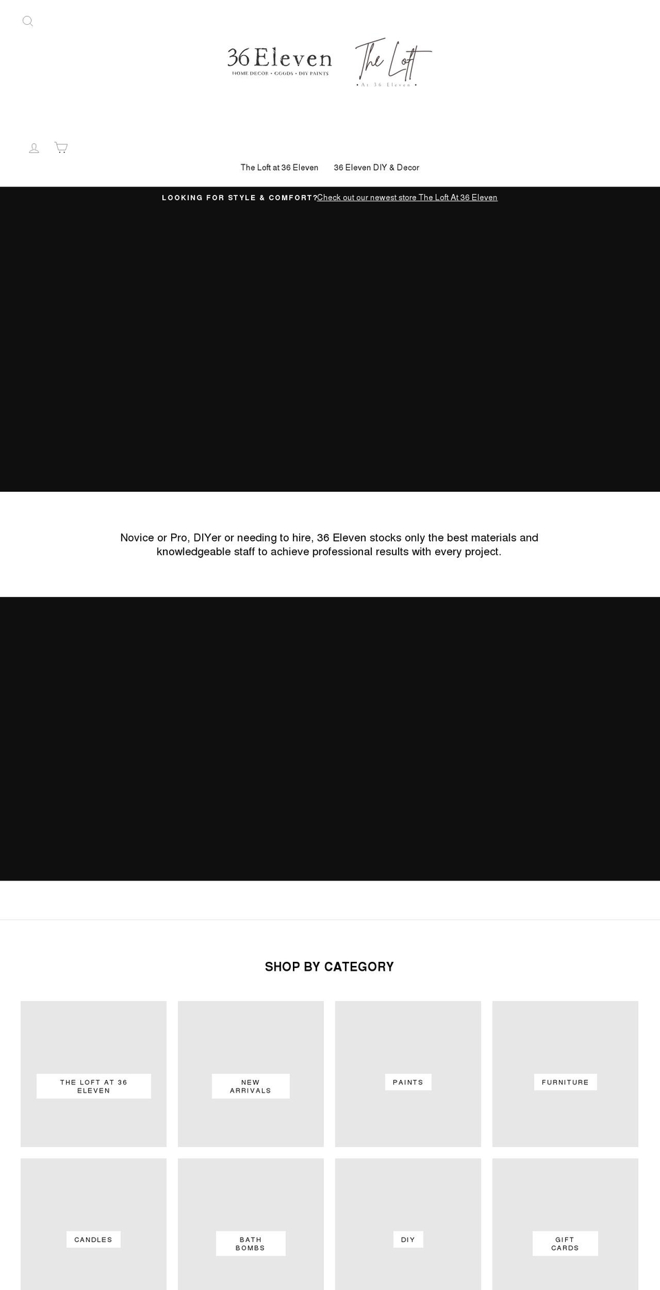 36eleven.com shopify website screenshot