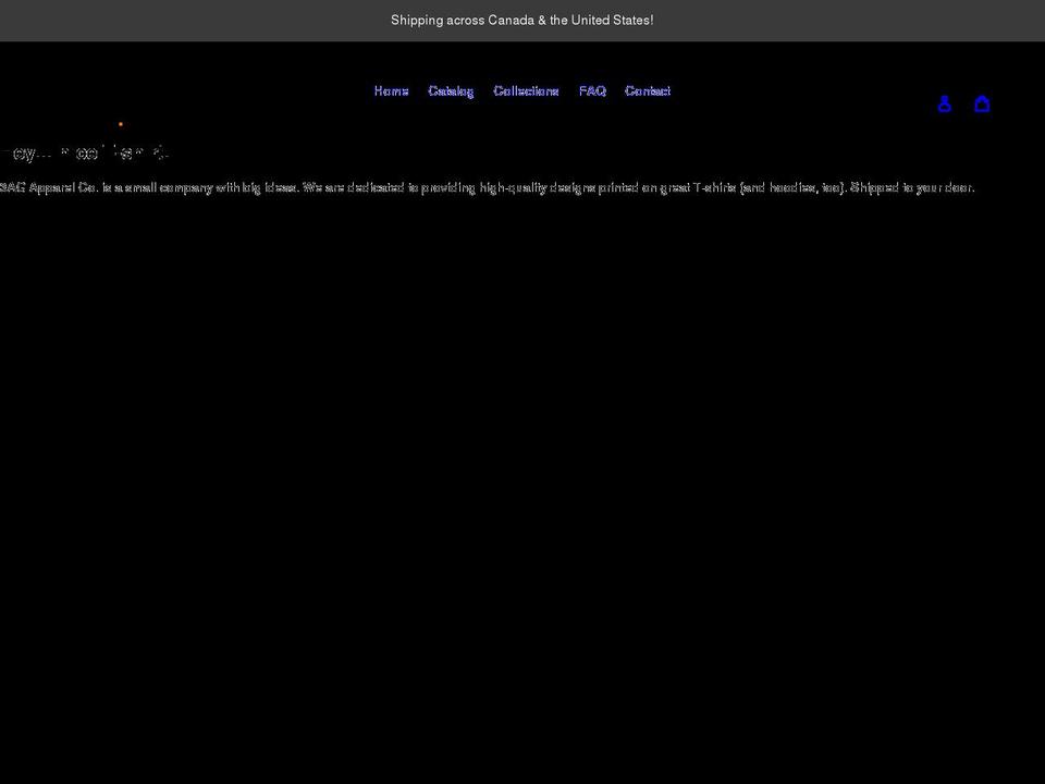 3agapparel.com shopify website screenshot