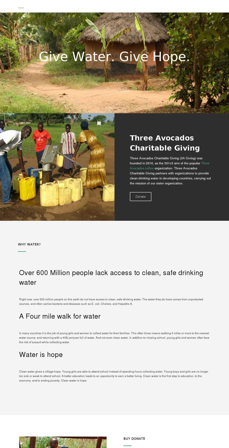 3agiving.org shopify website screenshot