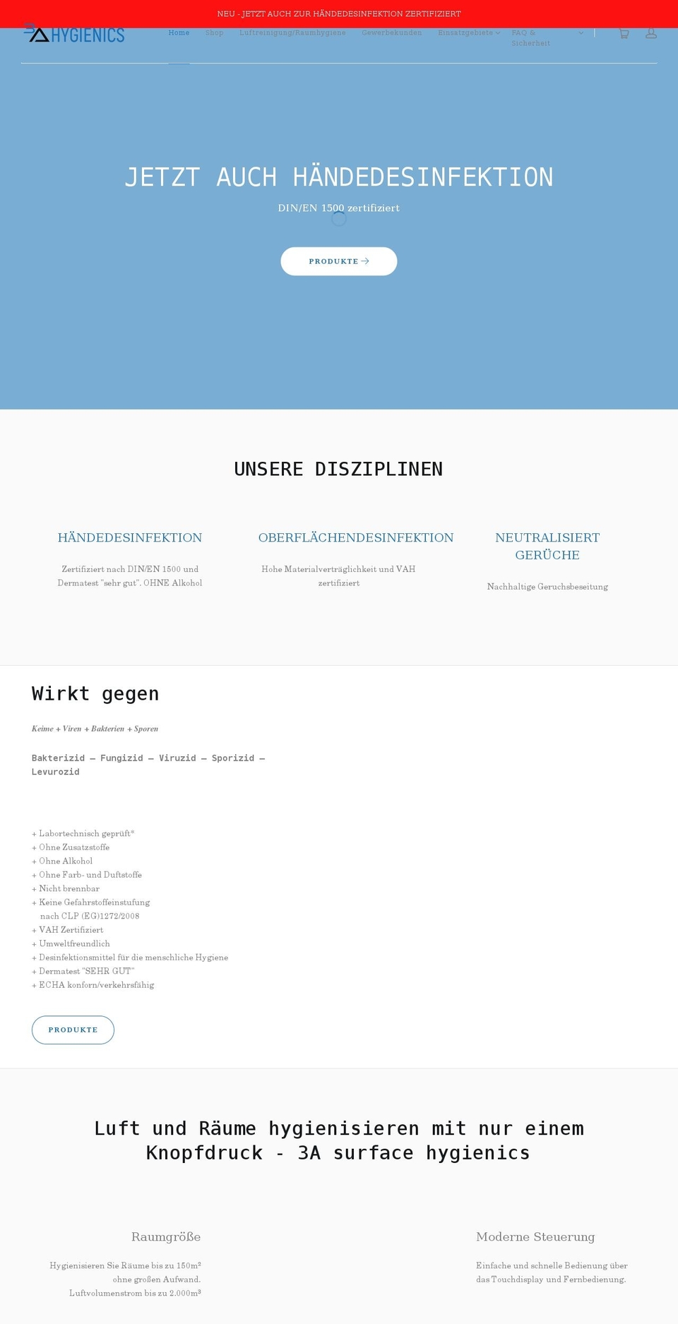3athlet-hygiene.com shopify website screenshot
