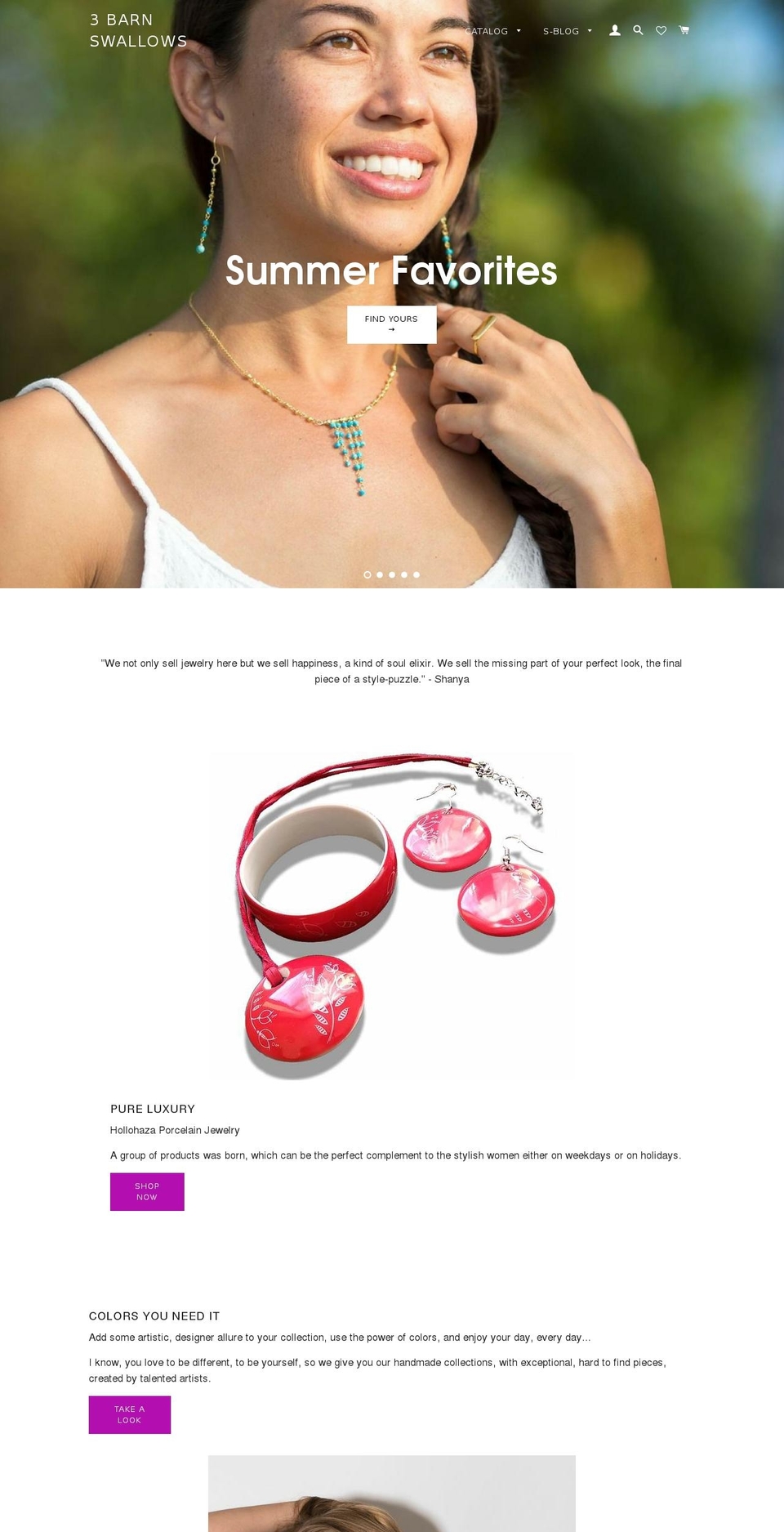 3barnswallows.com — Shopify storefront screenshot