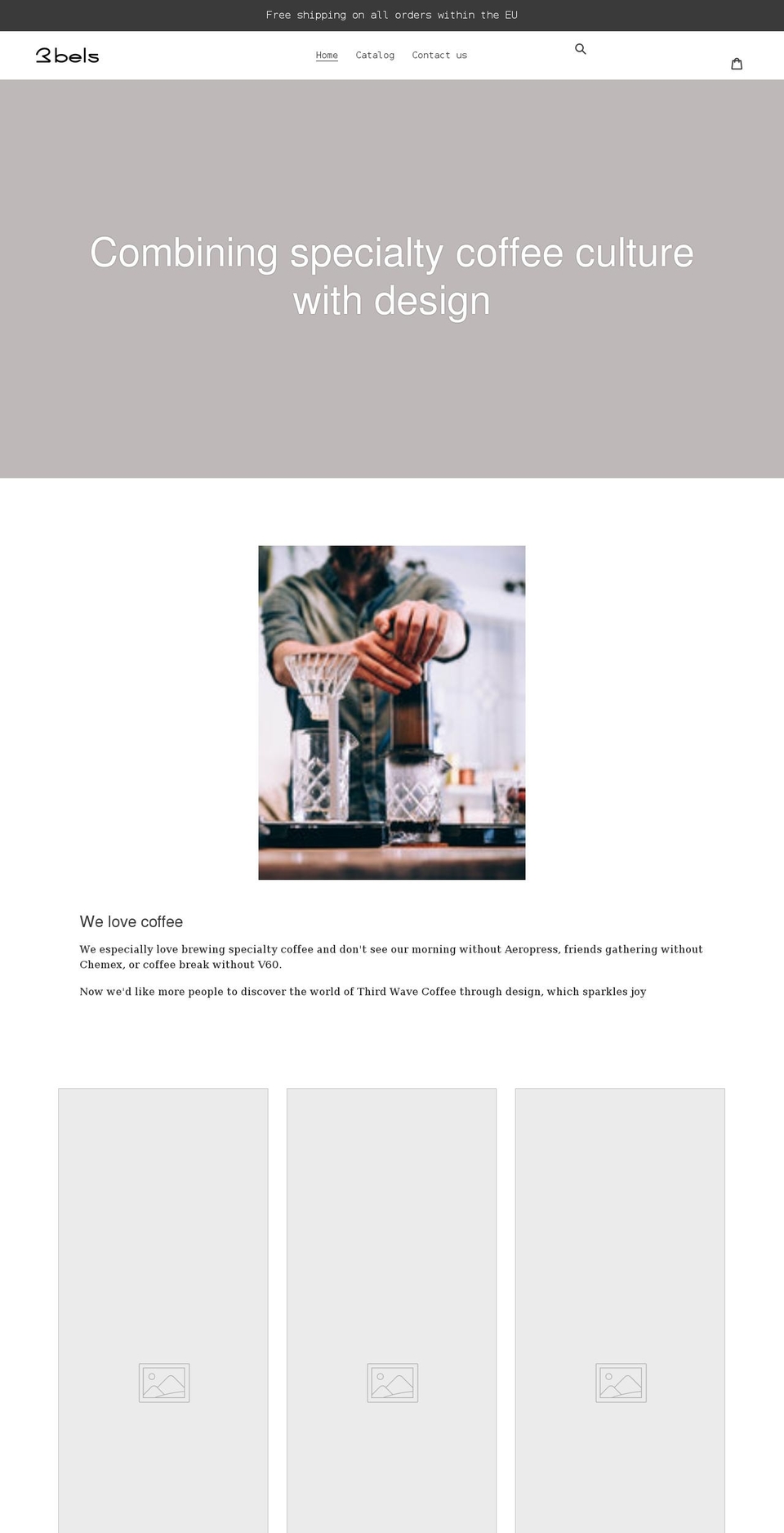 3bels.com shopify website screenshot