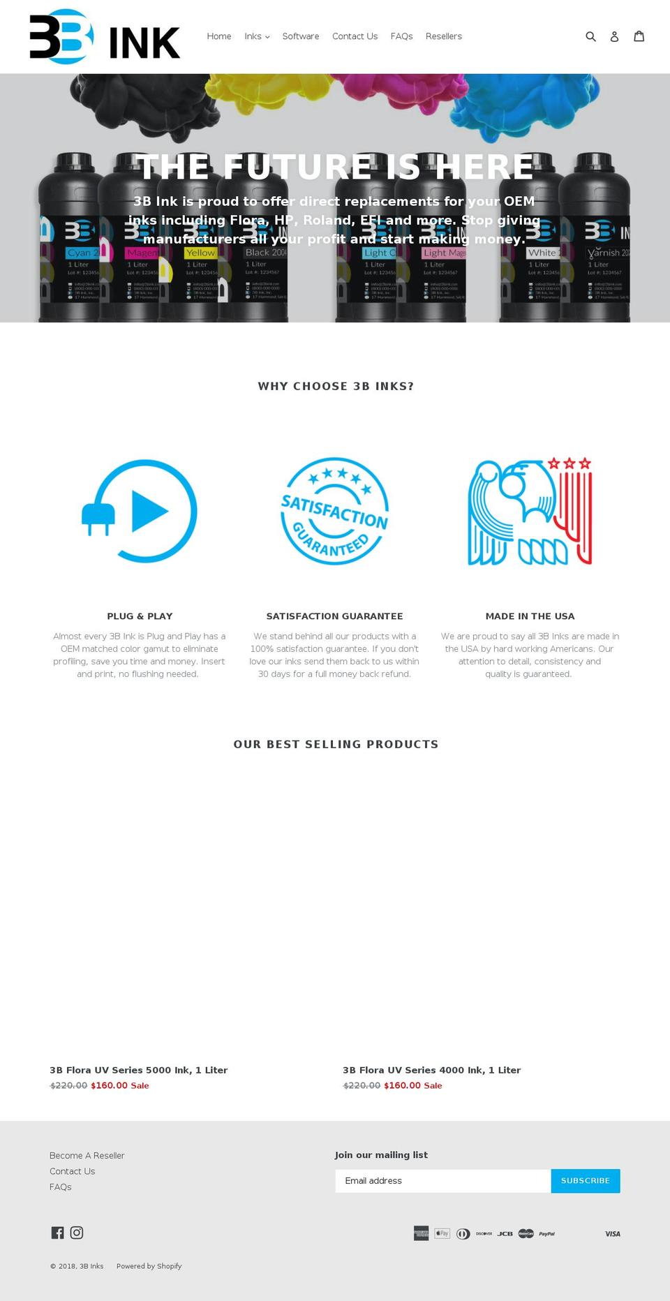 3bink.com — Shopify storefront screenshot