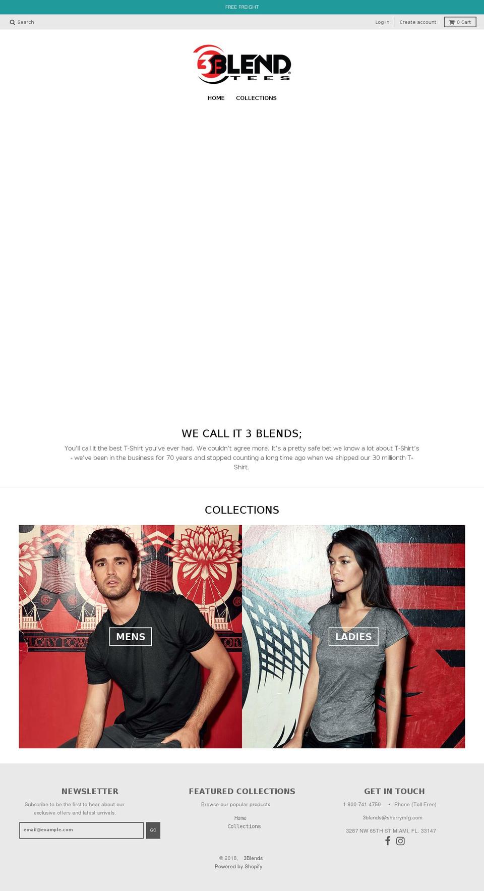 3blends.com shopify website screenshot