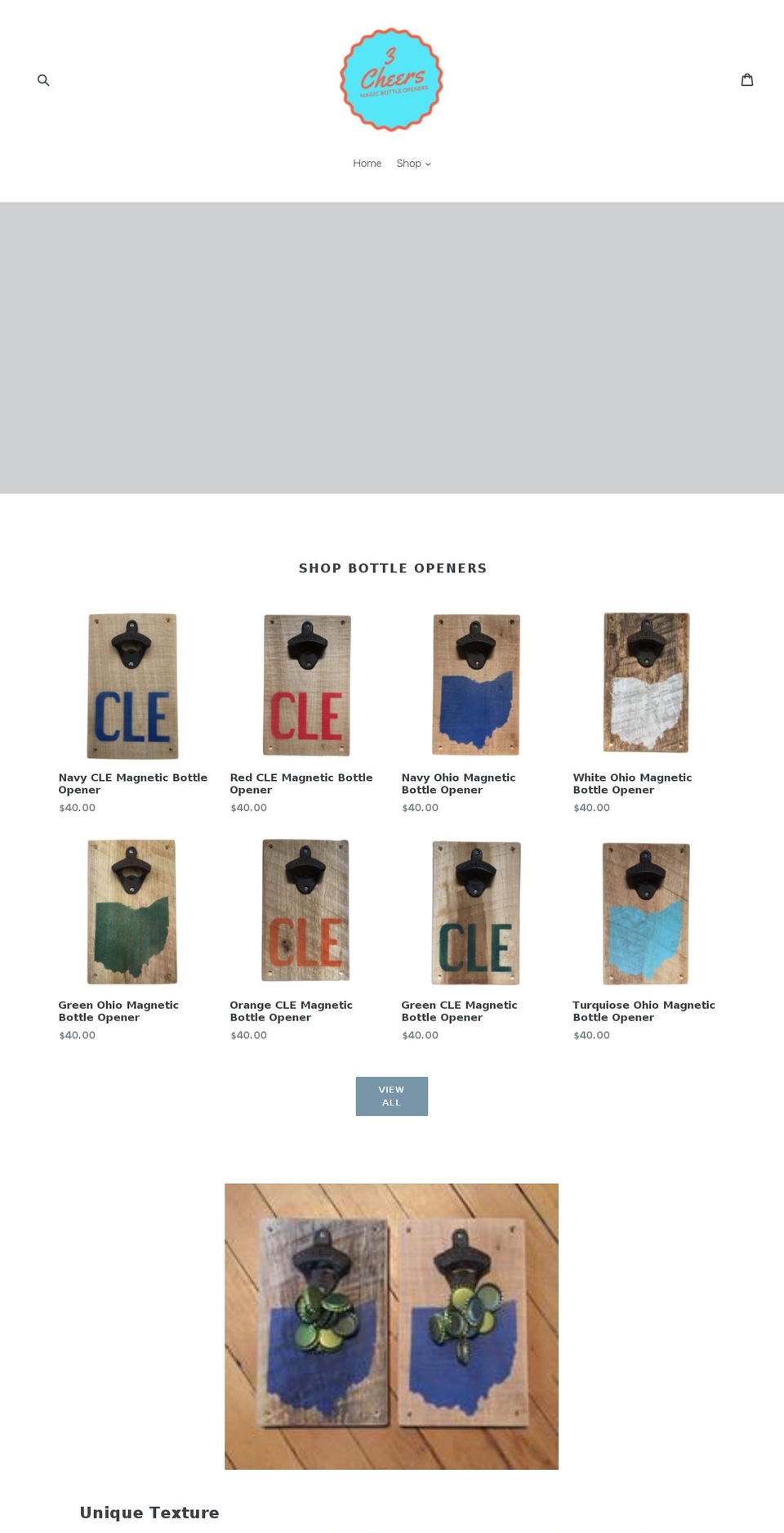 3cheers.net shopify website screenshot