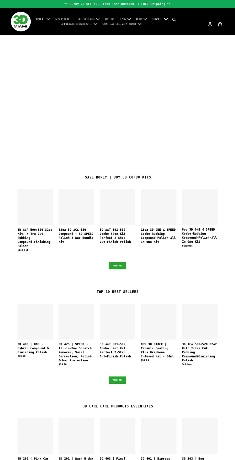 3d-detailing.myshopify.com shopify website screenshot