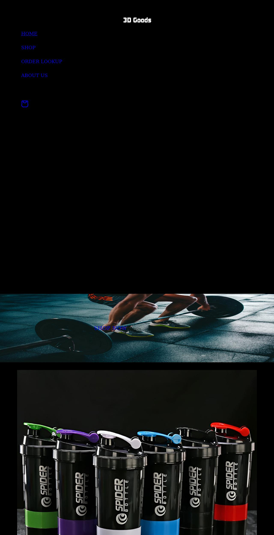 3d-goods.com shopify website screenshot