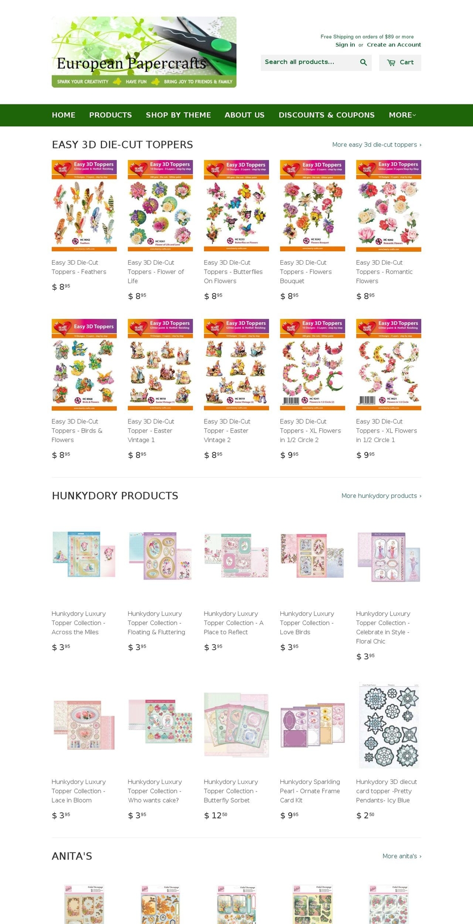 3dcardmaking.com shopify website screenshot