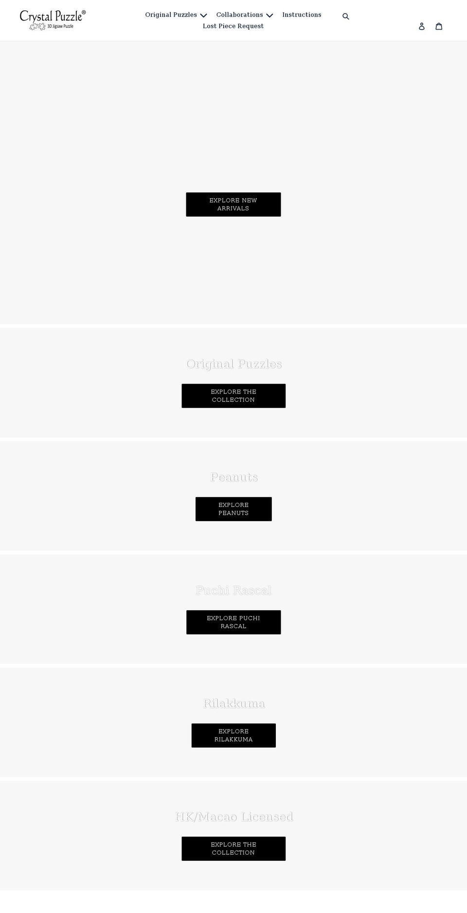 3dcrystalpuzzle.com shopify website screenshot