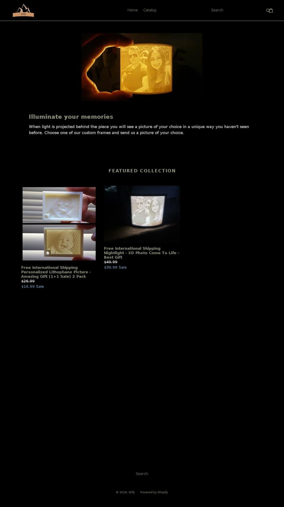 3dfy.net shopify website screenshot