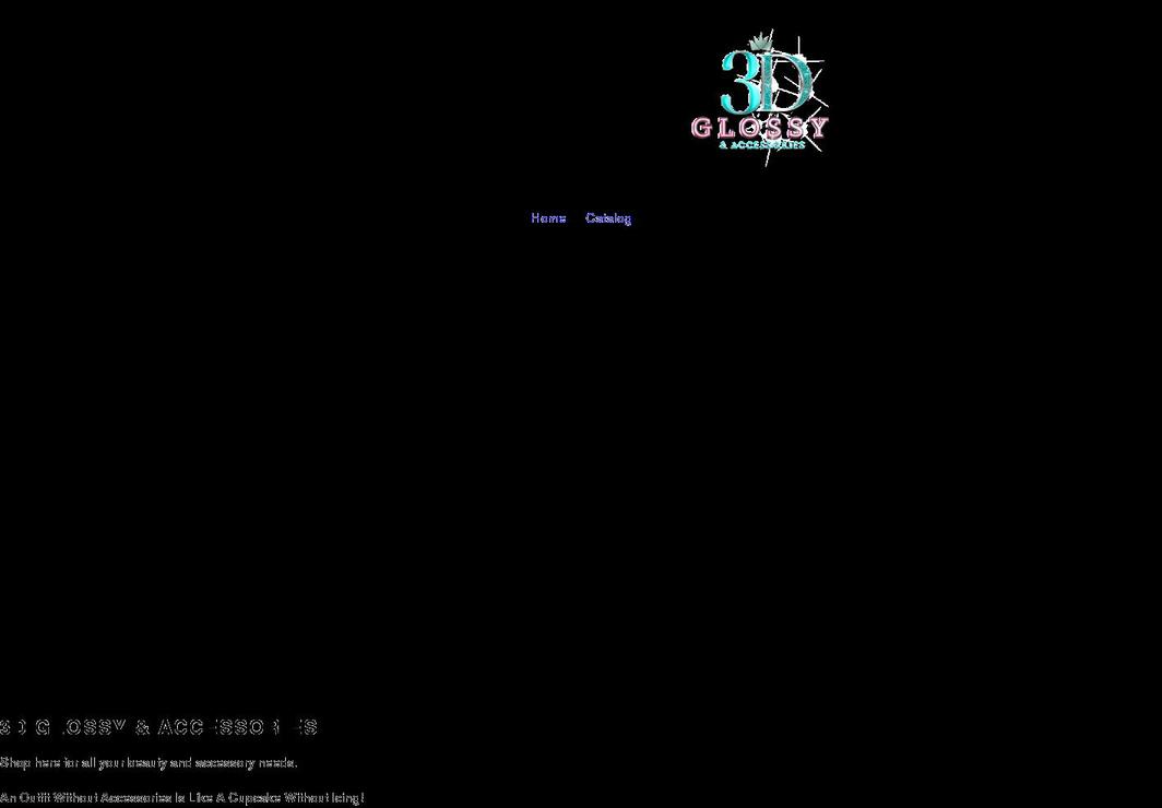 3dglossyaccessories.com shopify website screenshot