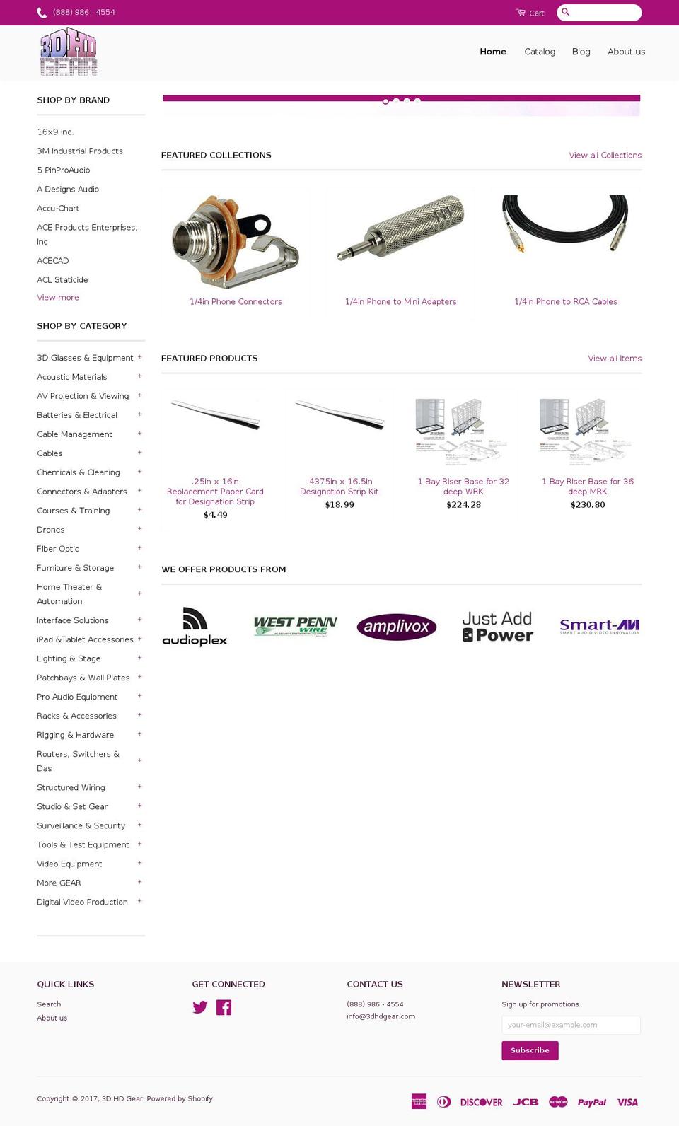 3dhdgear.com shopify website screenshot