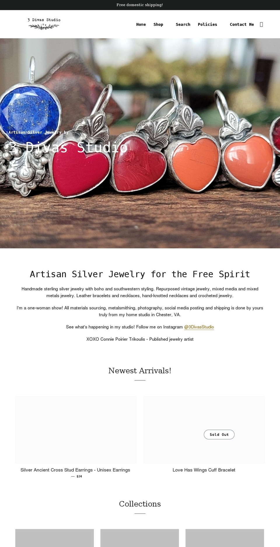 3divasstudio.com shopify website screenshot