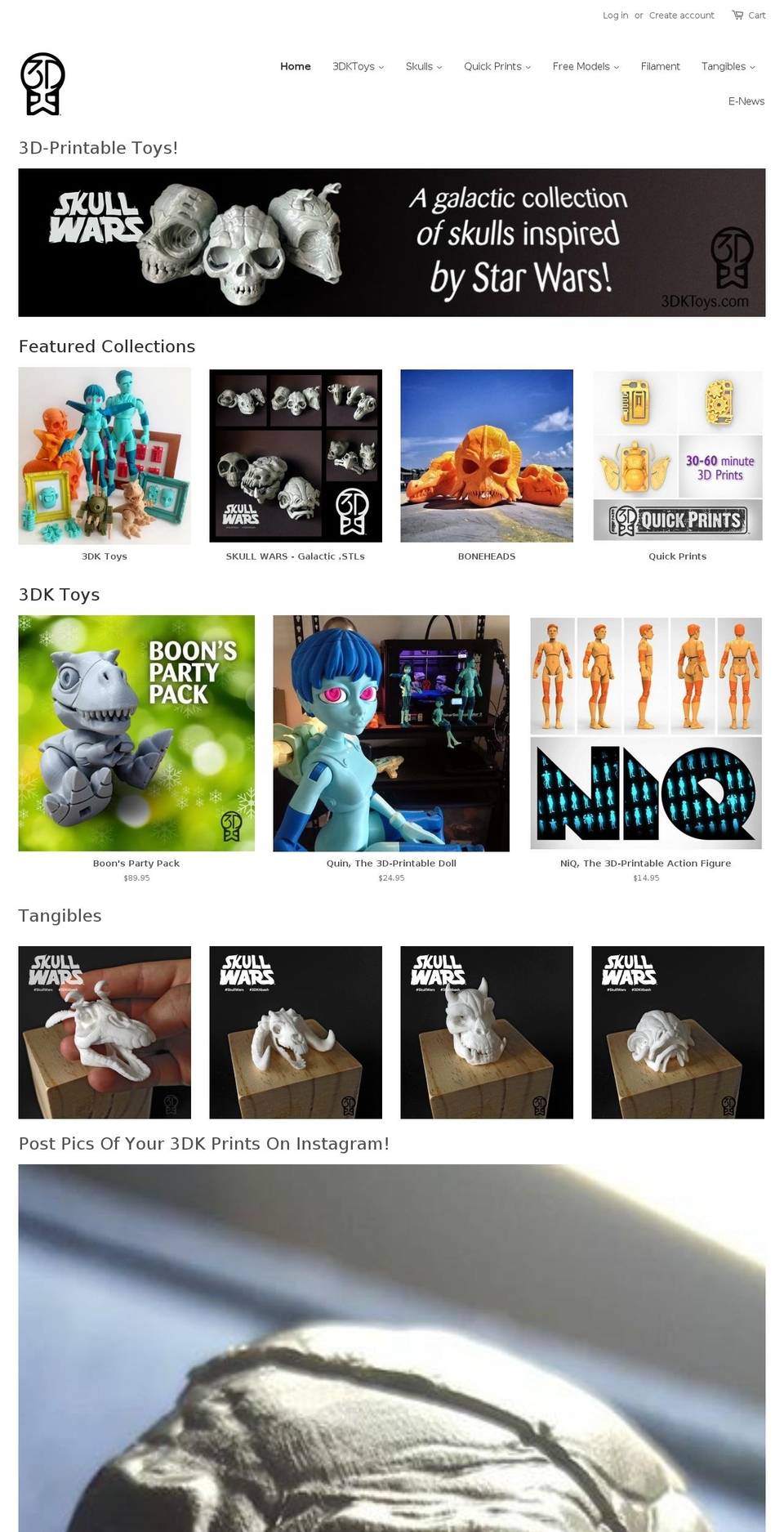 3dkitbash.com shopify website screenshot