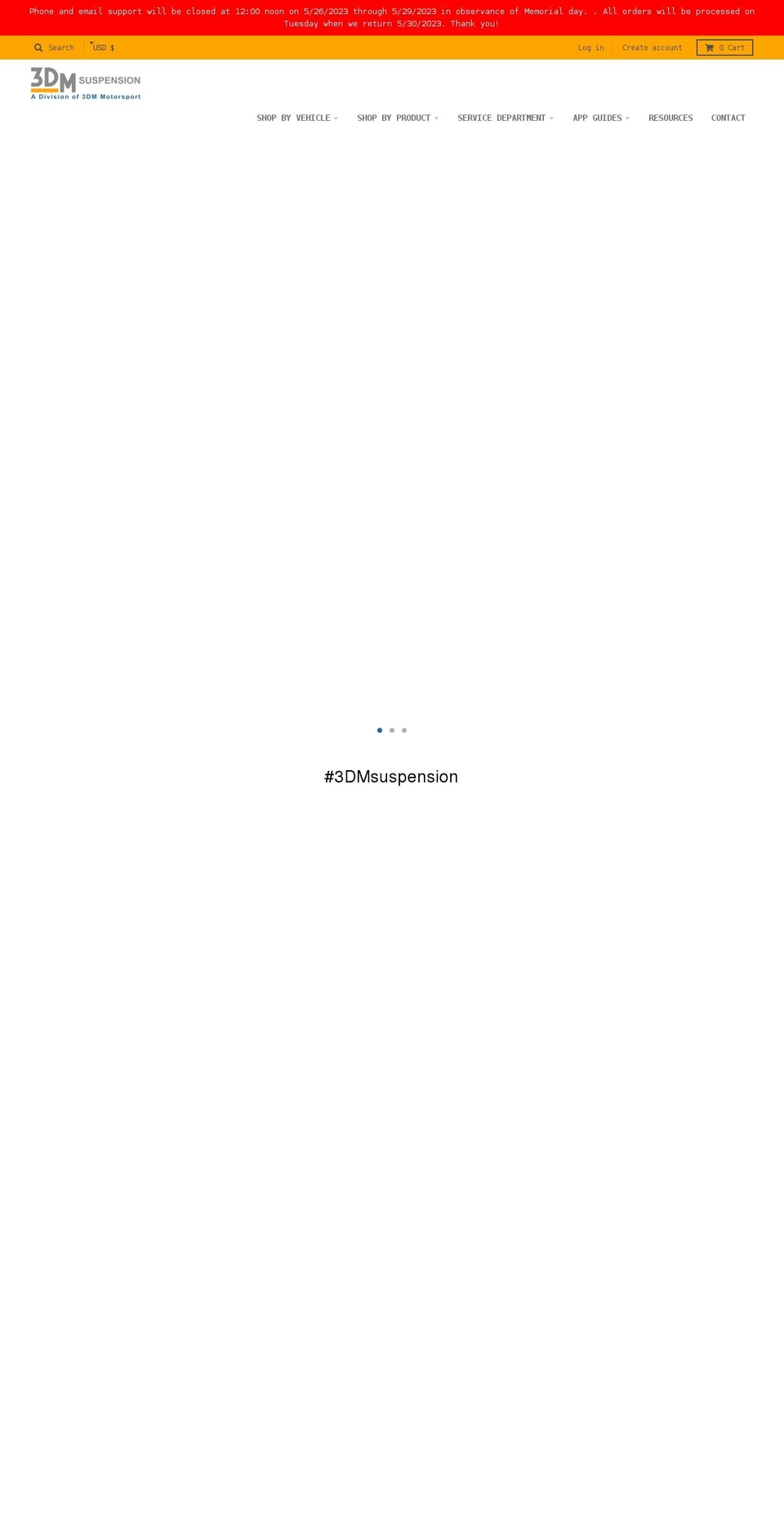 3dmmotorsport.com shopify website screenshot