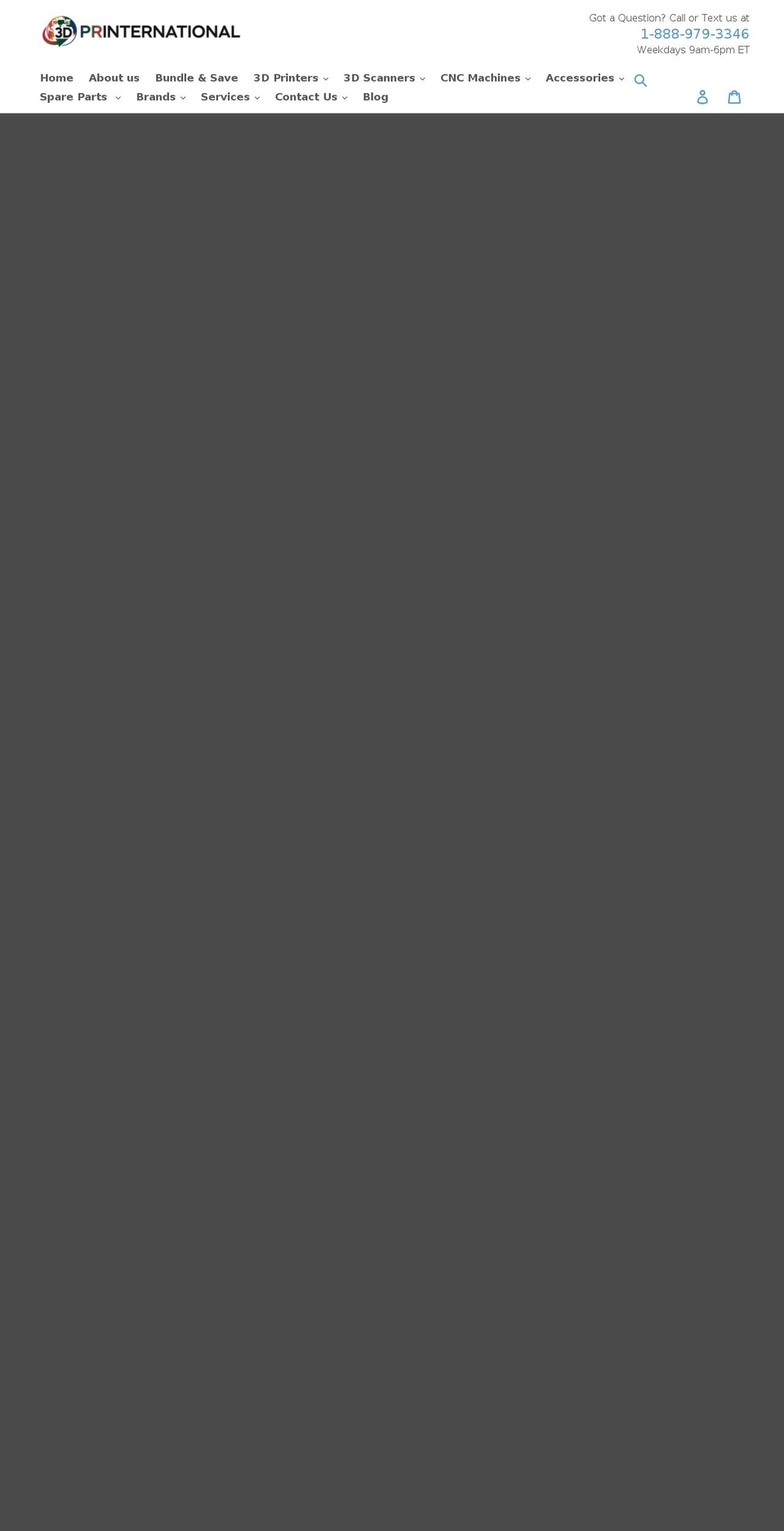 3dprinternational.com shopify website screenshot