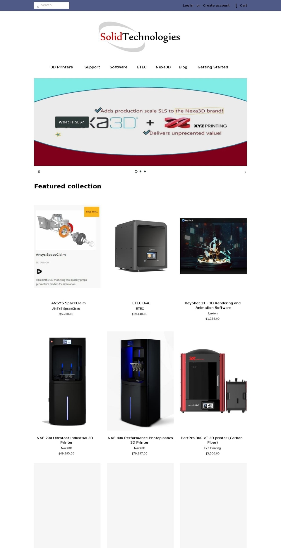 3dprinters.biz shopify website screenshot