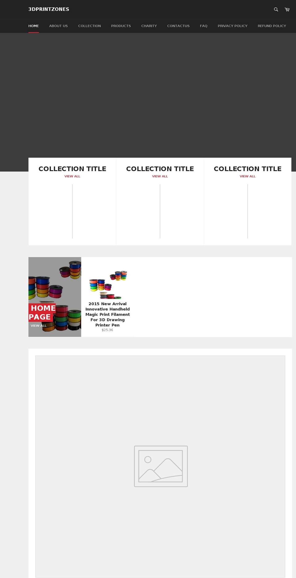 3dprintzones.com — Shopify storefront screenshot