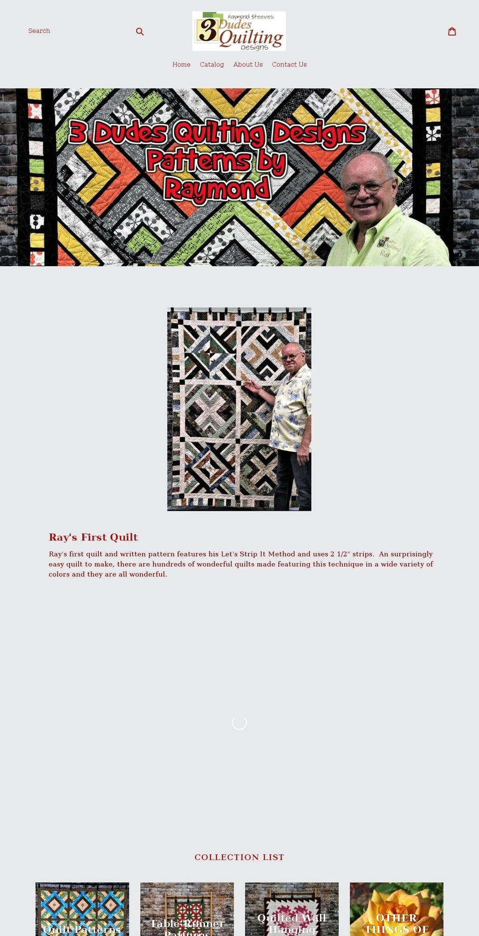3dudesquiltingdesigns.com shopify website screenshot