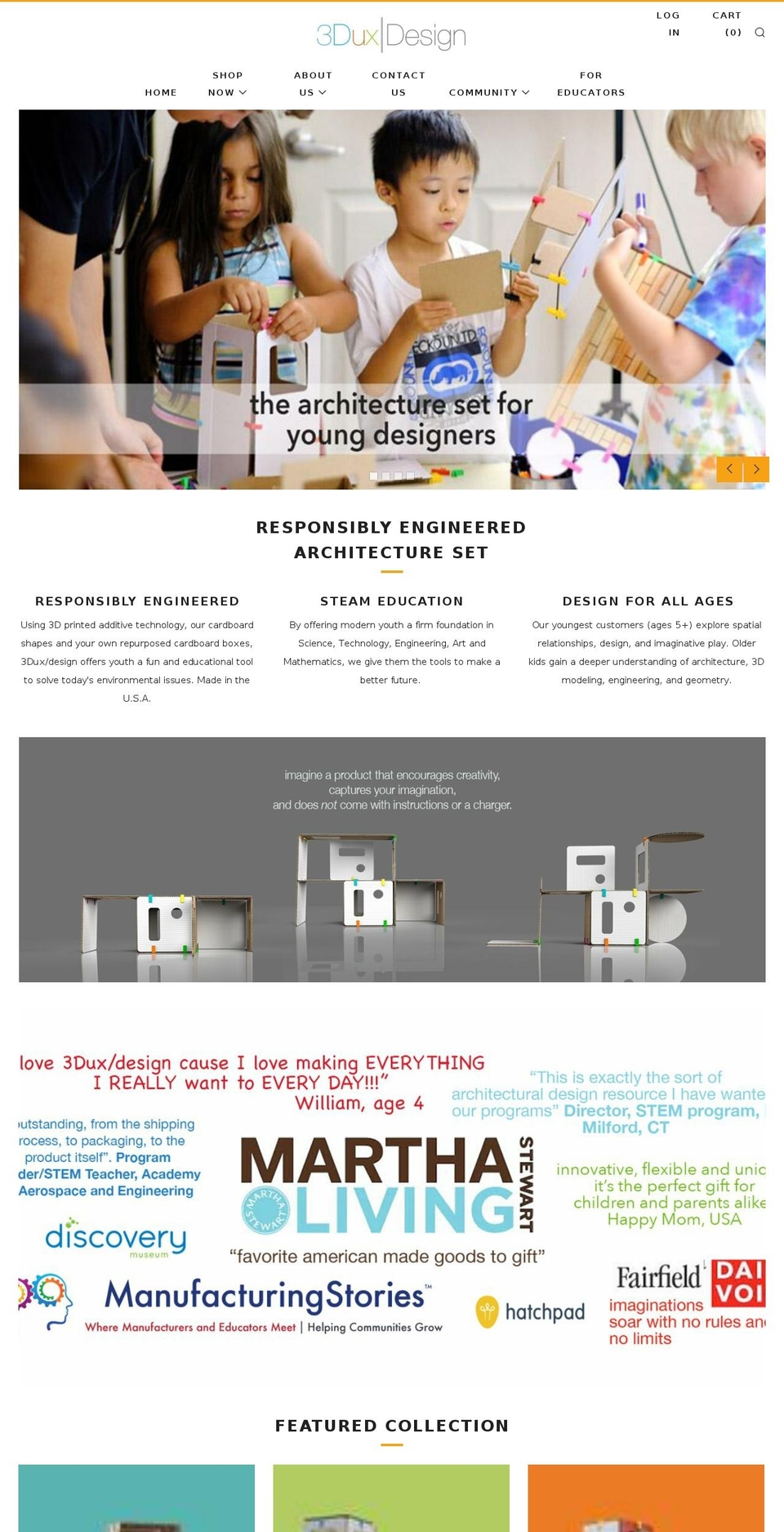 3duxdesign.com shopify website screenshot