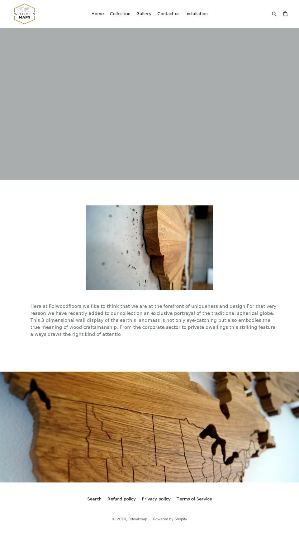 3dwallmap.com — Shopify storefront screenshot