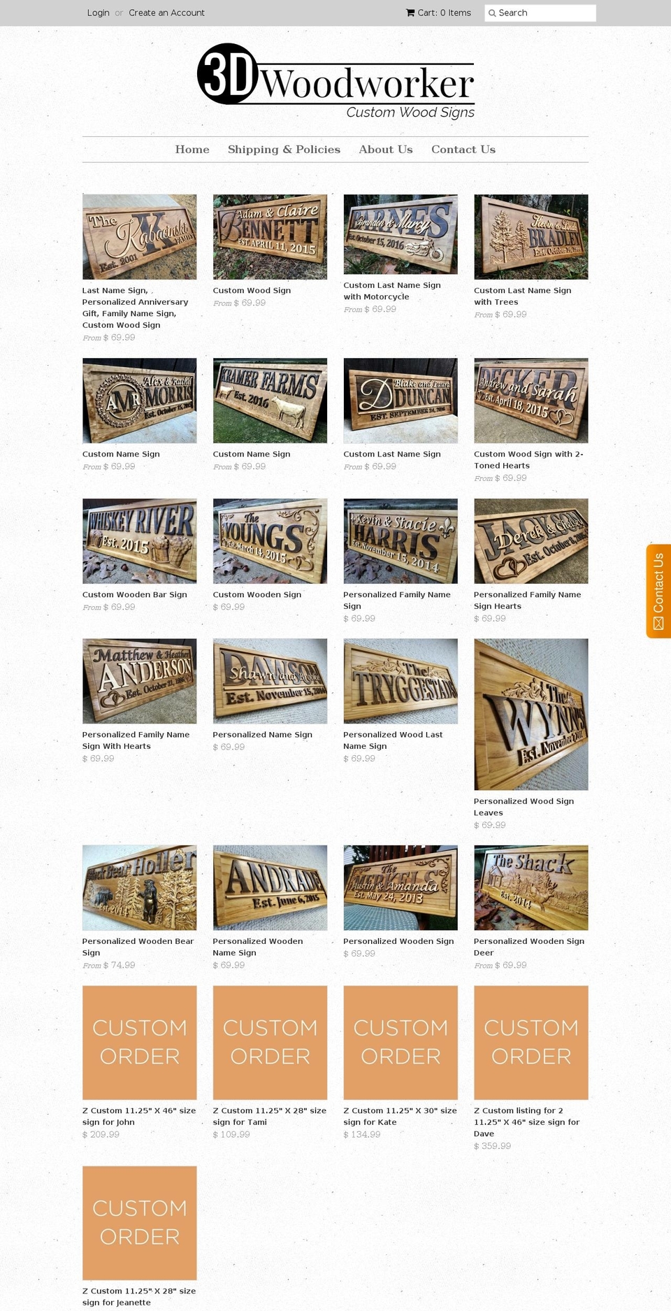 3dwoodworker.com shopify website screenshot
