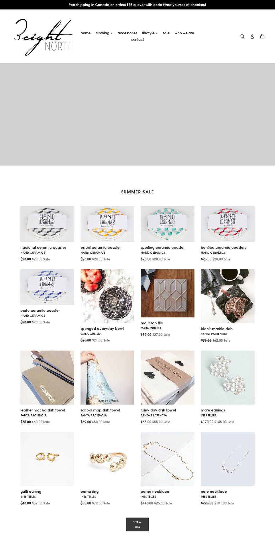 3eightnorth.ca shopify website screenshot