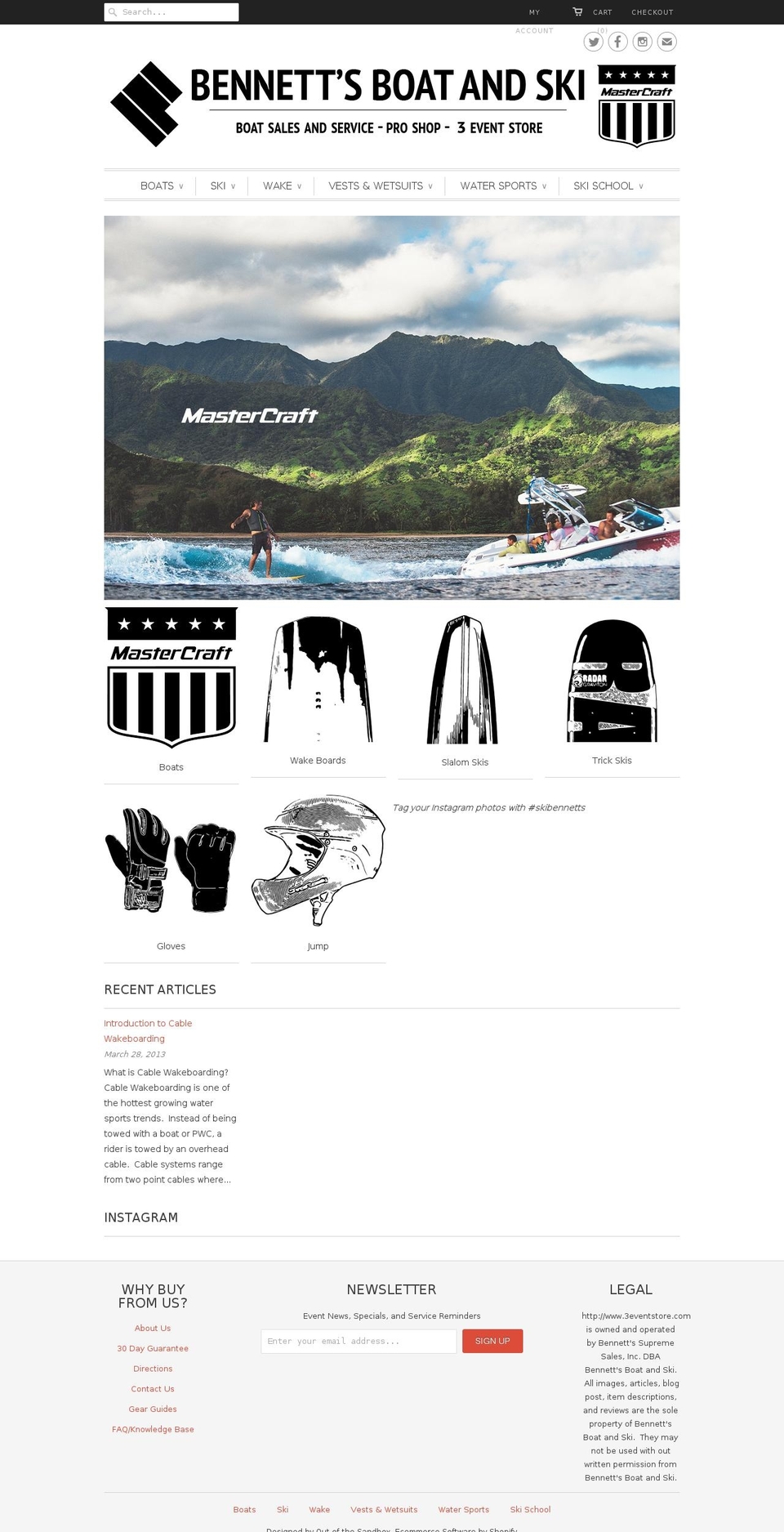 3eventstore.com shopify website screenshot